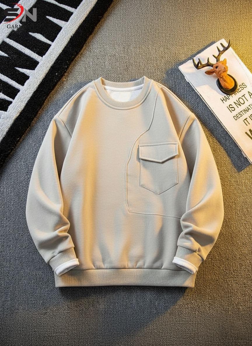 Pocket Style Sweatshirt – Casual & Comfortable Streetwear