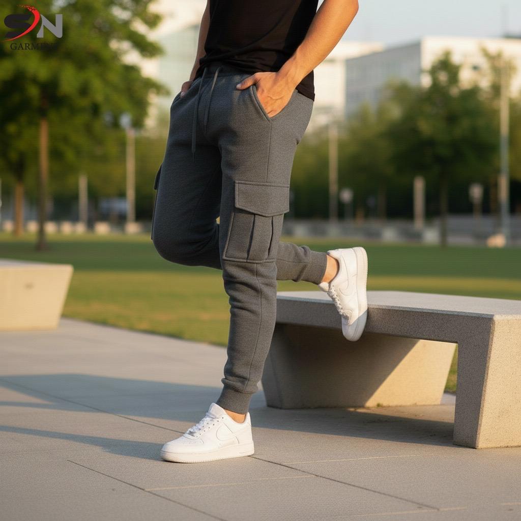 Men’s Cargo Pocket Trousers – Casual & Functional