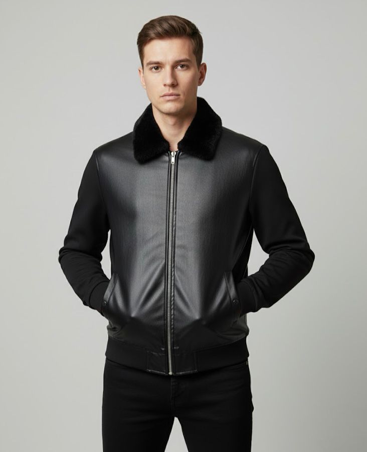 ZARA Premium Collar Sherpa Jacket – Modern Style | Winter Luxury Collection