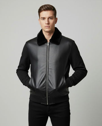 ZARA Premium Collar Sherpa Jacket – Modern Style | Winter Luxury Collection